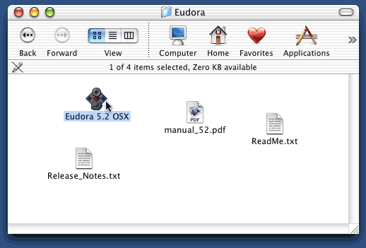 Install Eudora