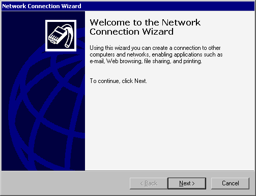 The Internet Connection Wizard